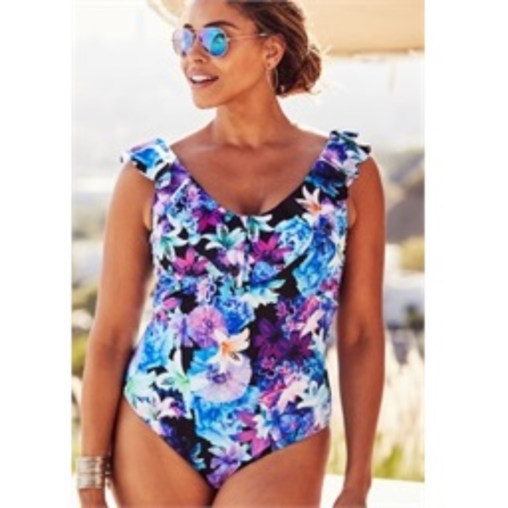 Size 24 Swimsuits For All One Piece -Fits Like 20W